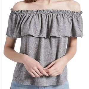 Current/Elliott Off the Shoulder Ruffle Top | Size 1